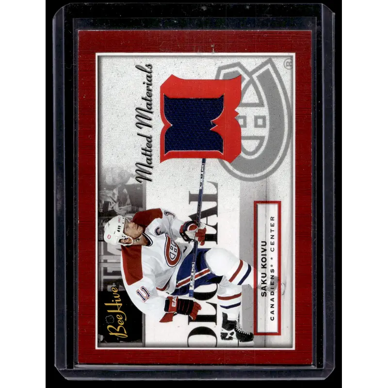 2005-06 Upper Deck Bee Hive - Matted Materials - Saku Koivu #MM-SK