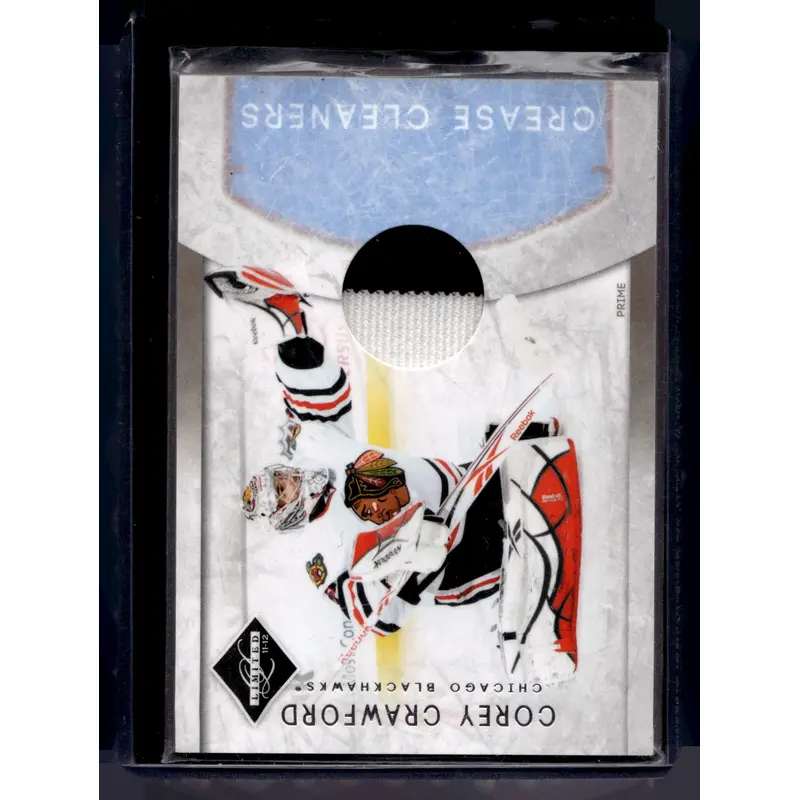 2011-12 Panini Limited - Crease Cleaners - Gold Spotlight - Corey Crawford #16 /25