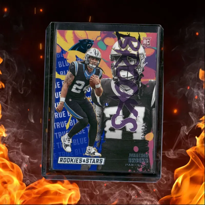 2024 Panini Rookies & Stars Jonathon Brooks Exclusives True Blue Rookie 40/49