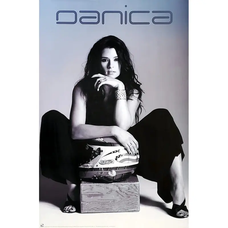 Danica Patrick "Slick" (B&W) Racing Superstar Poster - Time Factory