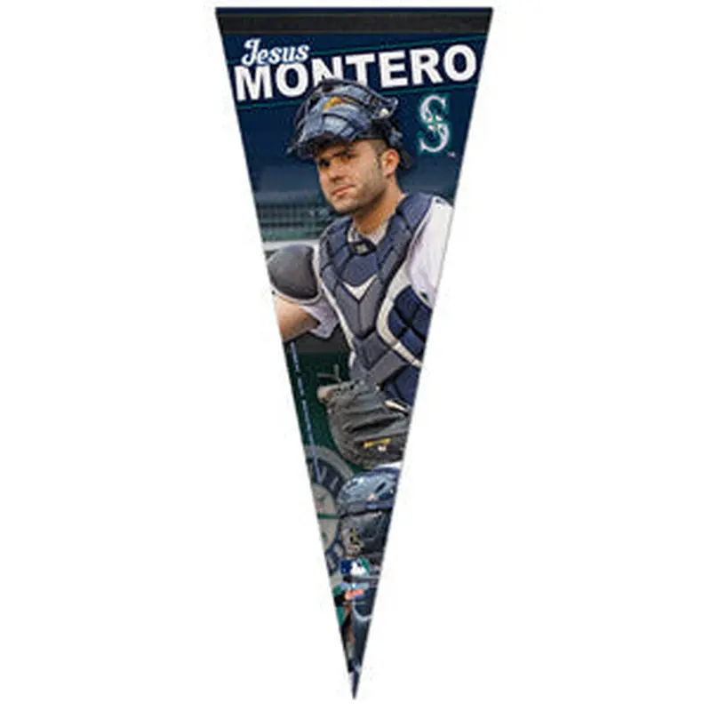 Jesus Montero "Backstop" Premium MLB Felt Collector's Pennant (2012) - Wincraft Inc.