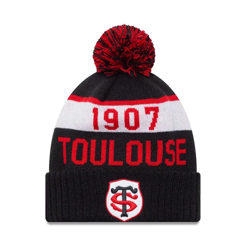 Stade Toulousain Black Sport Knit Beanie Hat