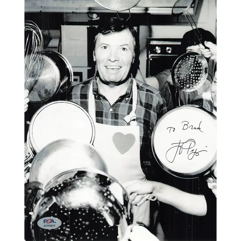 Jacques Pepin signed 8x10 photo PSA/DNA Autographed Chef and Author