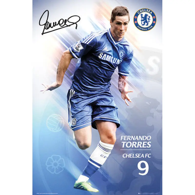 Fernando Torres "Signature" Chelsea FC Official Action Poster - GB Eye (UK)
