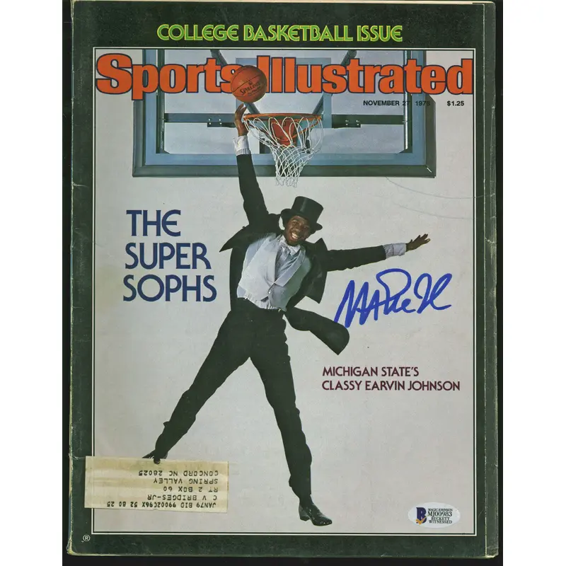 Lakers Magic Johnson Signed Nov. 1978 Sports Illustrated Magazine BAS #MJ00983