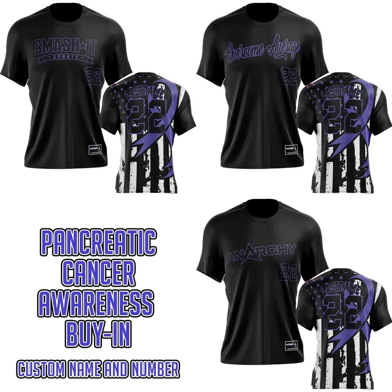 Pancreatic Cancer Awareness - Short Sleeve Jersey (Customized Buy-In)