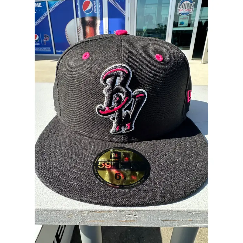 Pensacola Blue Wahoos New Era 59Fifty 2024 Black Fitted Cap