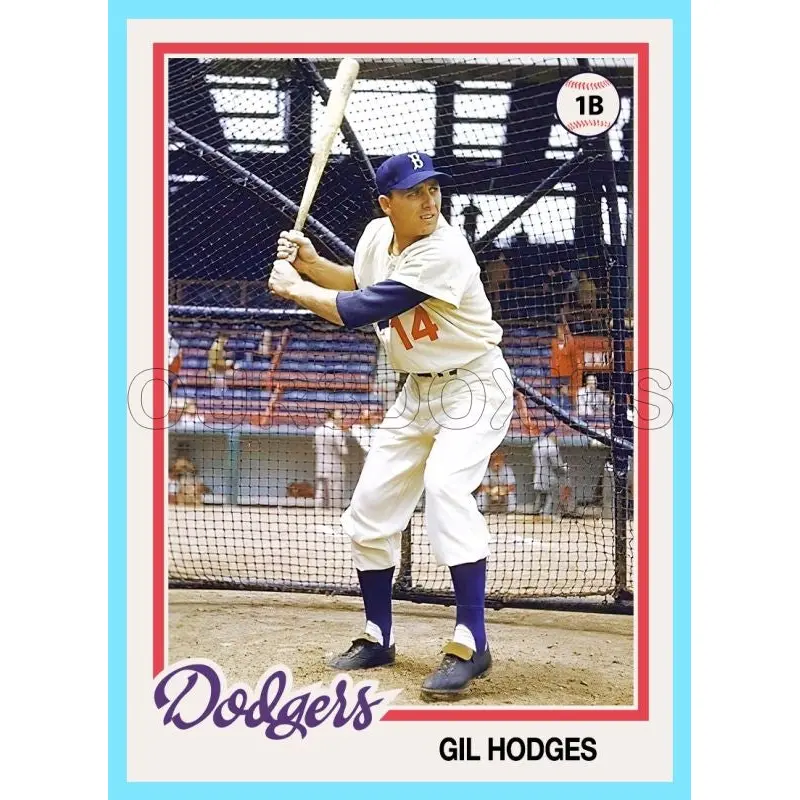Gil Hodges 1978 Topps Custom Card - 4896