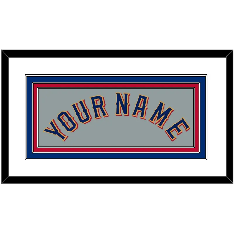 Texas Name - Road Gray - Triple Mat 1