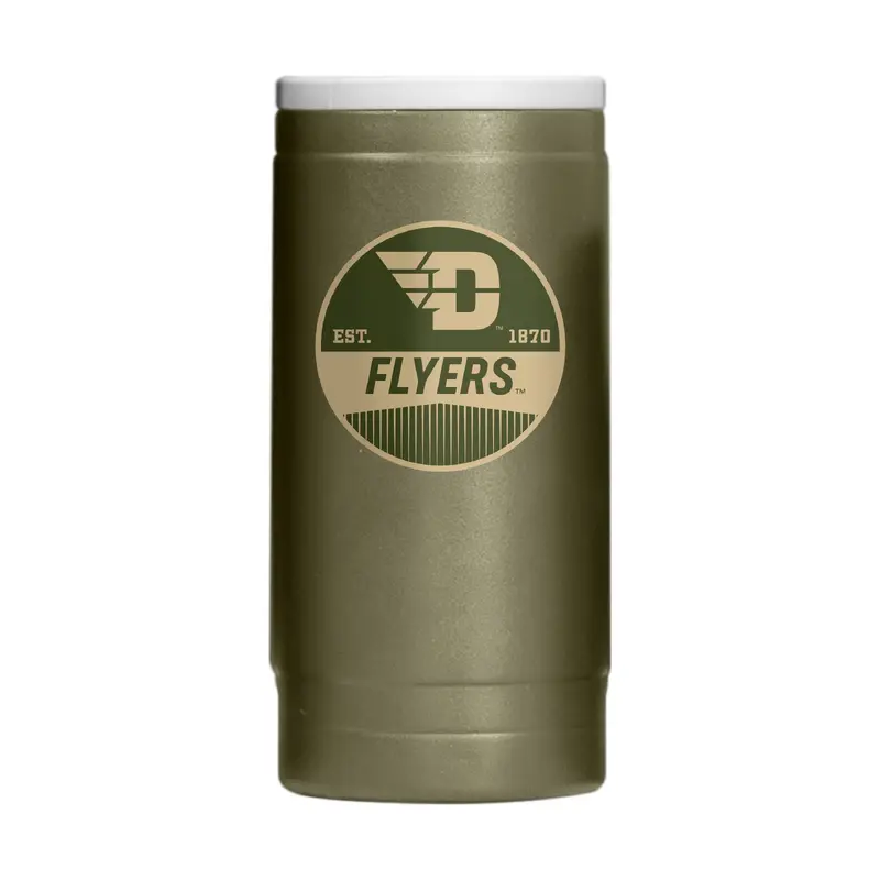 Dayton 12oz Badge Powdercoat SlimCan Coolie