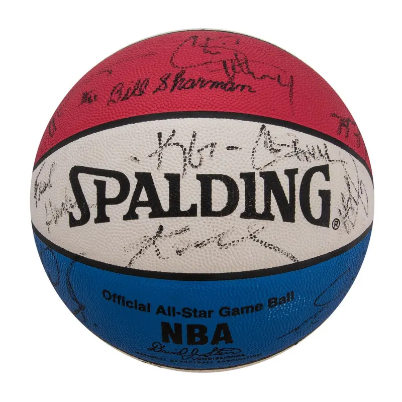 Kobe Bryant Tim Duncan Garnett 2000 All Star Game Signed Basketball Beckett COA