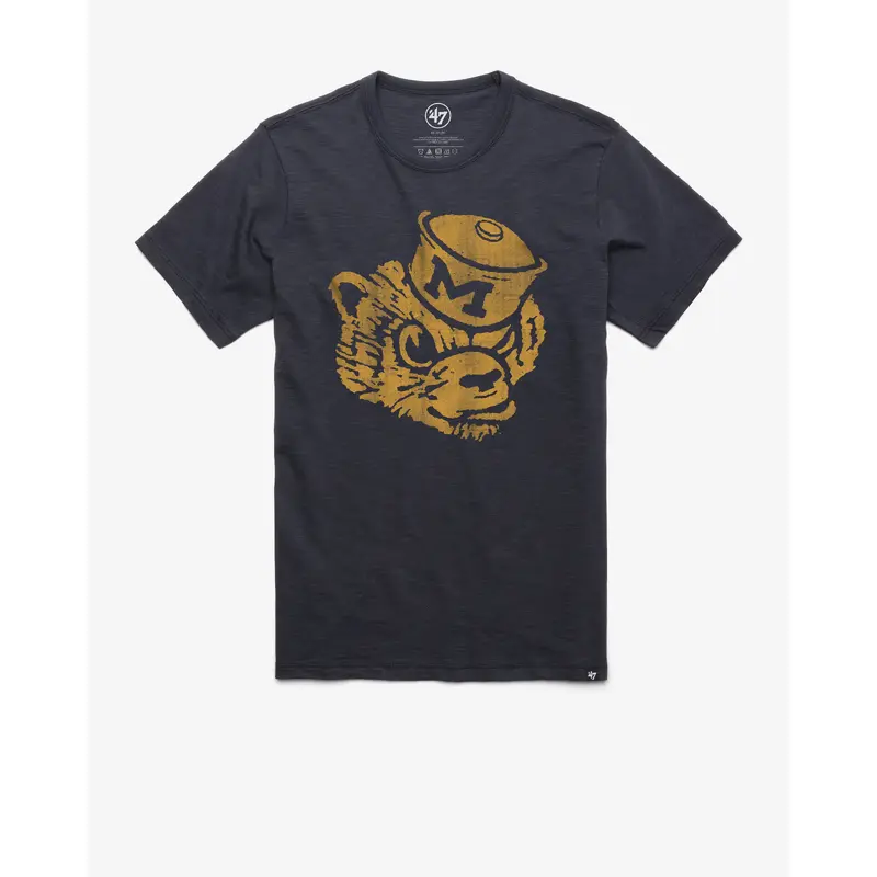 MICHIGAN WOLVERINES VINTAGE GRIT '47 SCRUM TEE