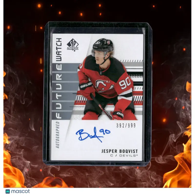 2019-20 SP Authentic Jesper Boqvist Future Watch Auto Rookie Auto 392/999 #190