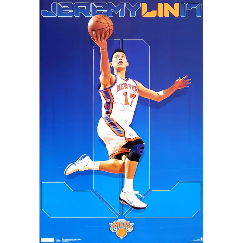 Jeremy Lin "Superstar" New York Knicks NBA Action Poster - Costacos 2012