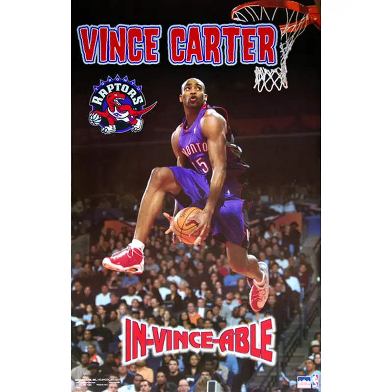 Vince Carter "In-Vince-Able" Toronto Raptors All-Star Slam-Dunk Poster - Starline 2000