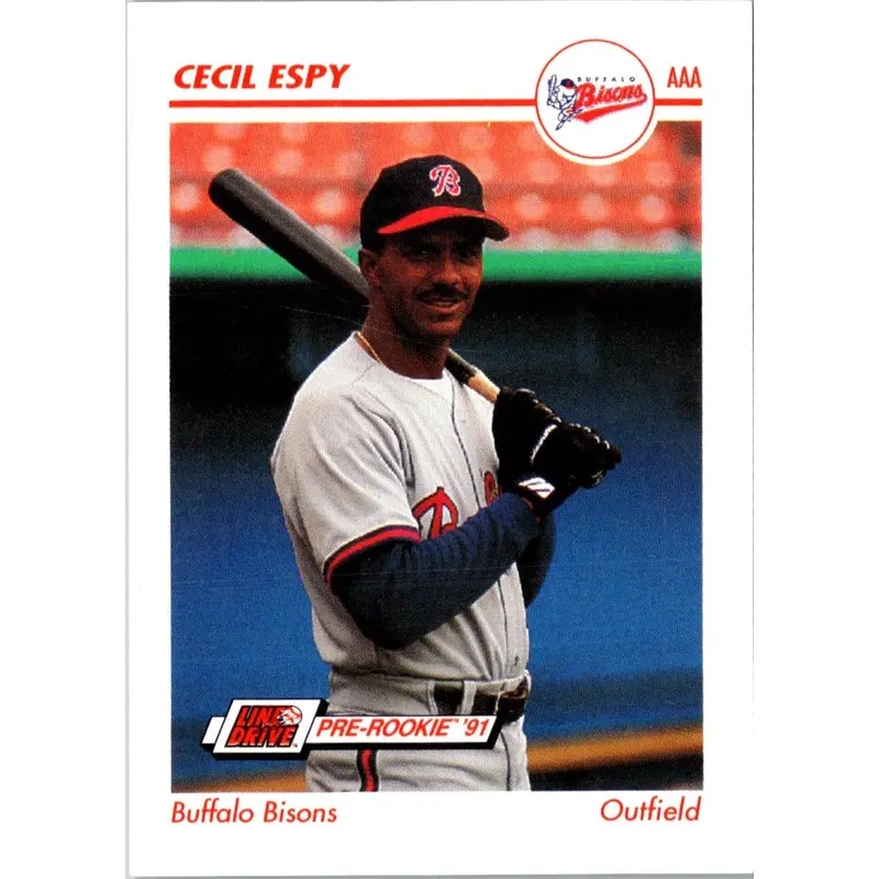 1991 Line Drive AAA Cecil Espy #27