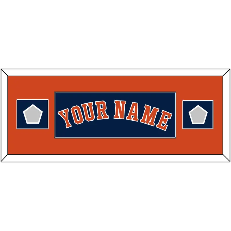 Houston Name & 2 World Series Champions Patches - Alternate Blue - Single Mat 4