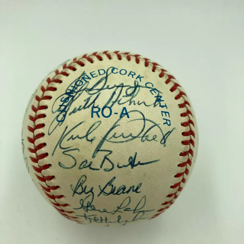 1987 Minnesota Twins World Series Champs Team Signed Baseball Kirby Puckett PSA