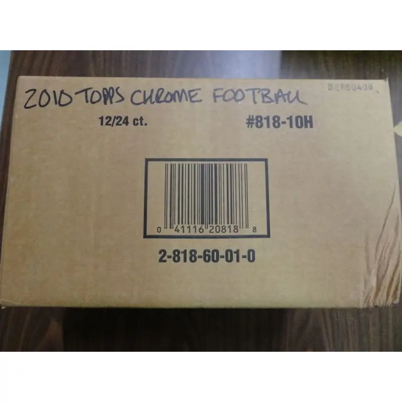 2010 Topps Chrome Football Case (Hobby) (12 Box)