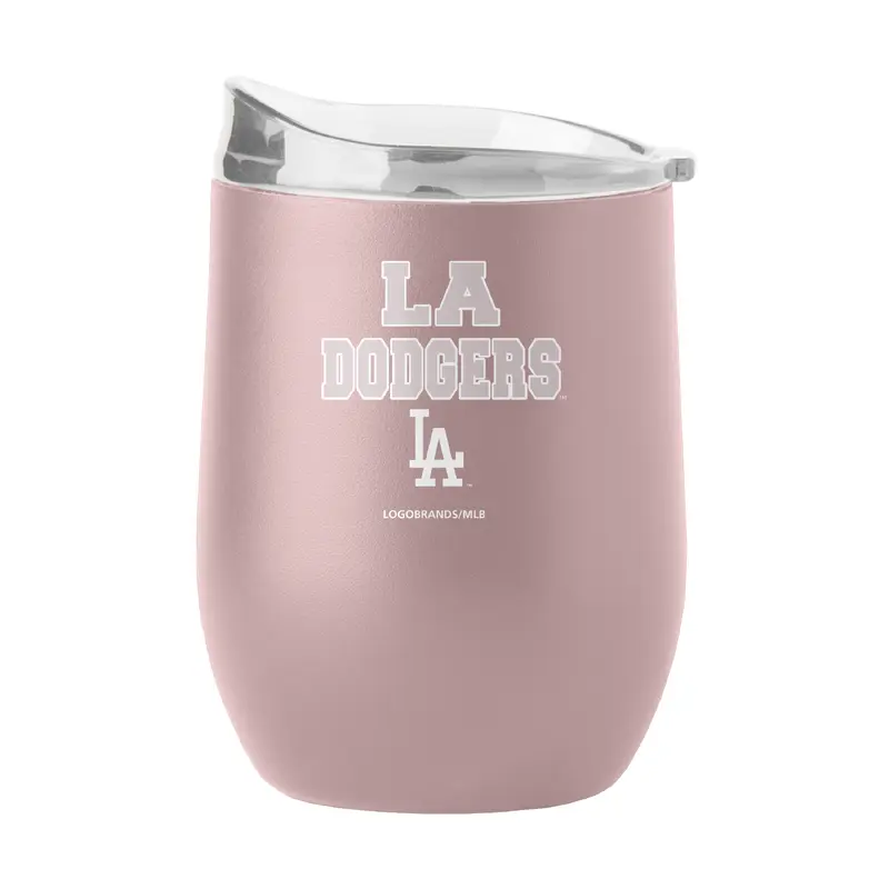 LA Dodgers 16oz Stencil Powder Coat Curved Beverage