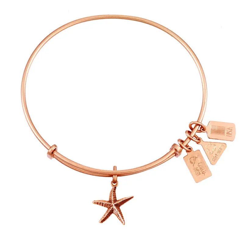 Starfish Charm Bangle