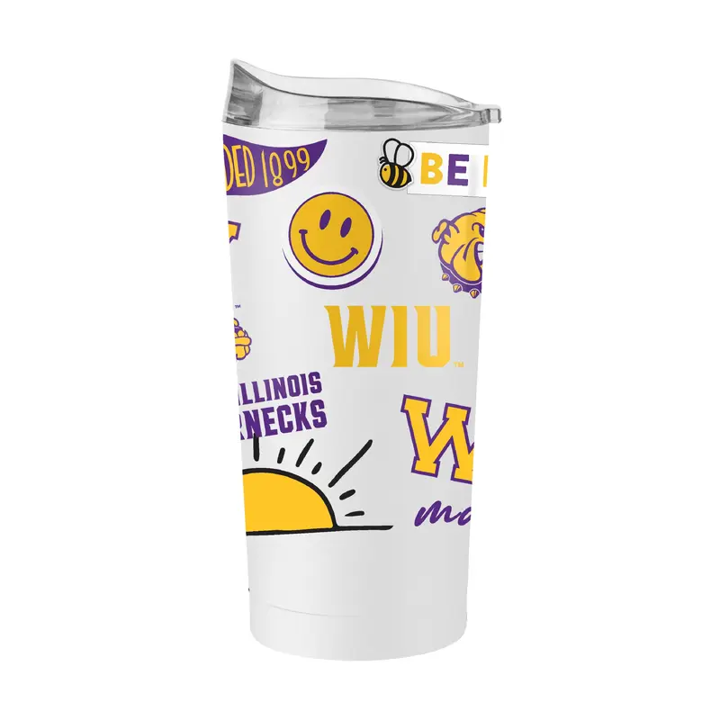 Western Illinois 20oz Native Powder Coat Tumbler