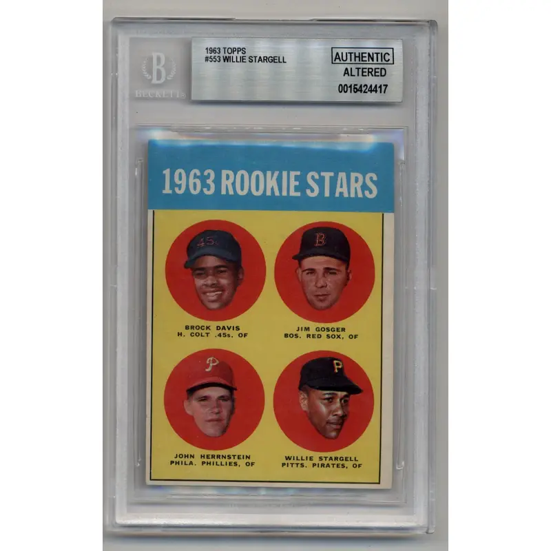 Willie Stargell 1963 Topps #553 BGS Authentic Altered