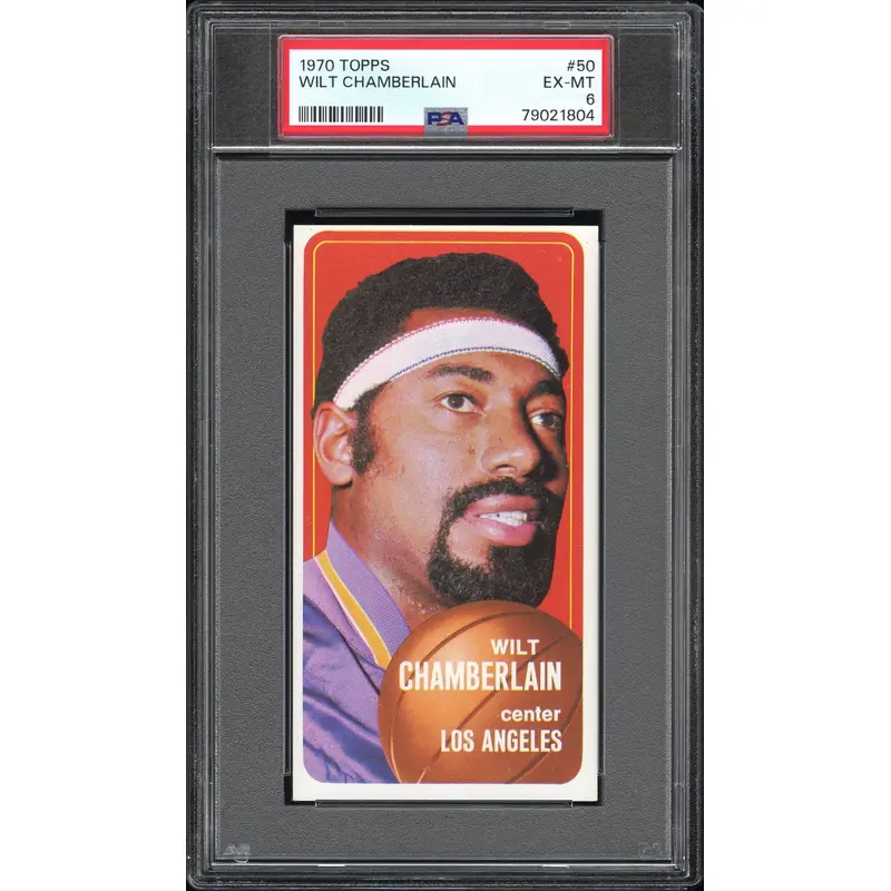 Wilt Chamberlain 1970 Topps #50 PSA 6 EX-Mint