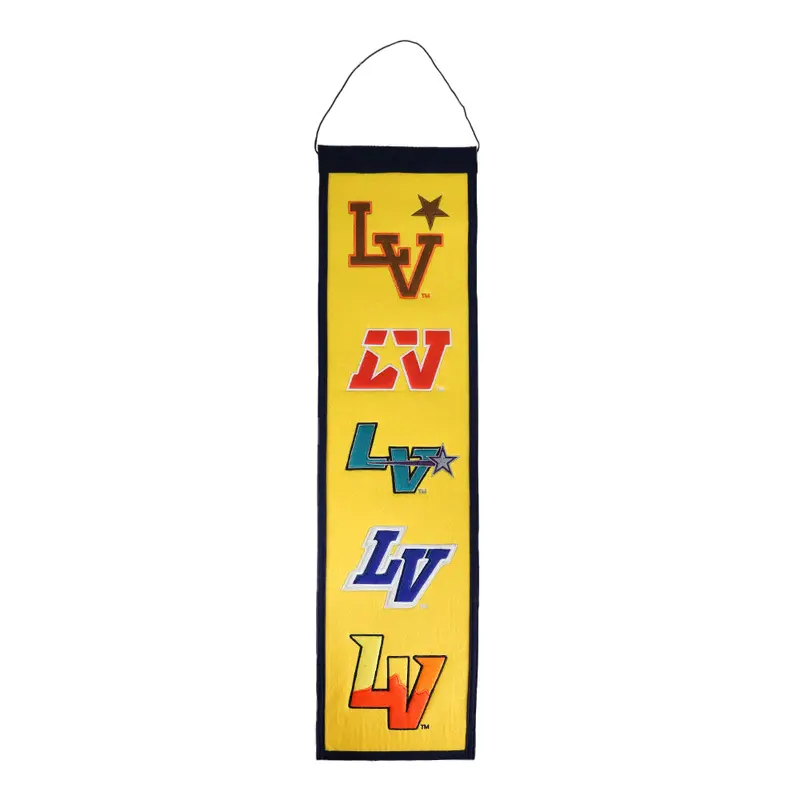 Wincraft Las Vegas Baseball Logos Yellow/Navy 8x32 Wool Banner