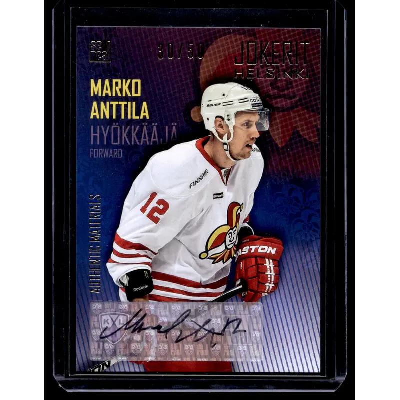 2016-17 Sereal Jokerit Autograph - Marko Anttila #JOK-AUT-013 /50