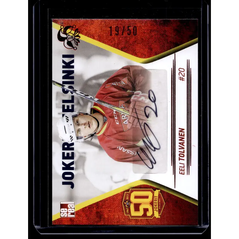 2017-18 Sereal Jokerit Autograph - Eeli Tolvanen #JOK-AUT-018 /50