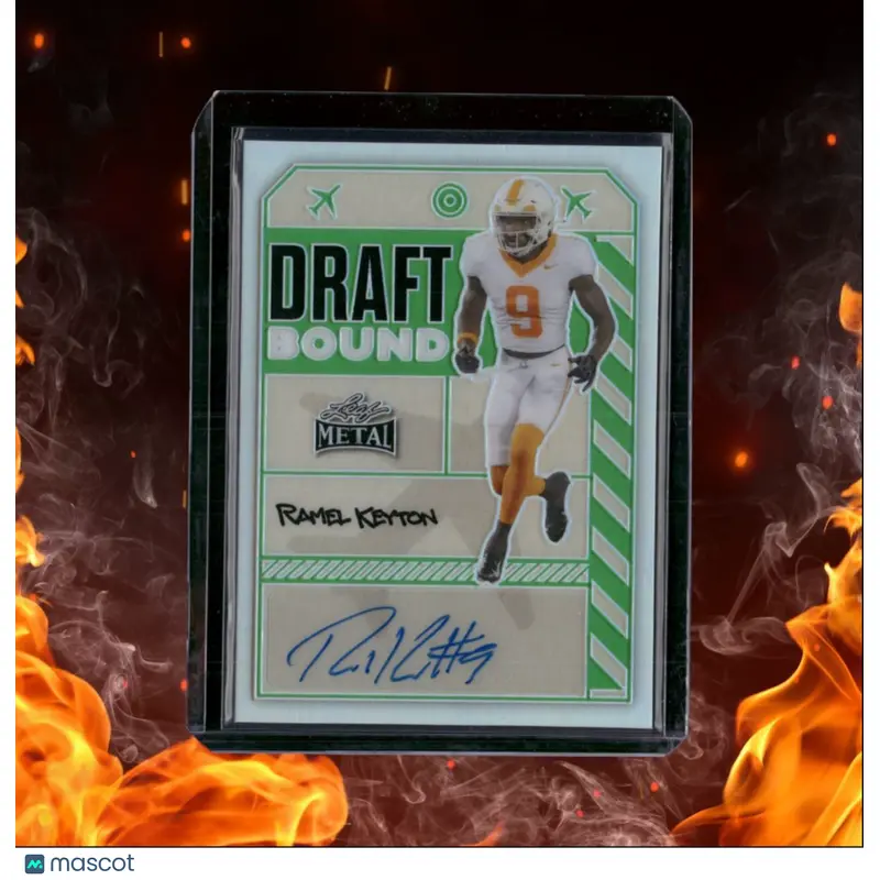 2024 Leaf Metal Ramel Keyton Prospect Draft Bound Green Auto 1/5 #DB-RK1
