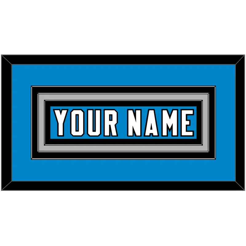 Carolina Nameplate - Home Blue - Triple Mat 2