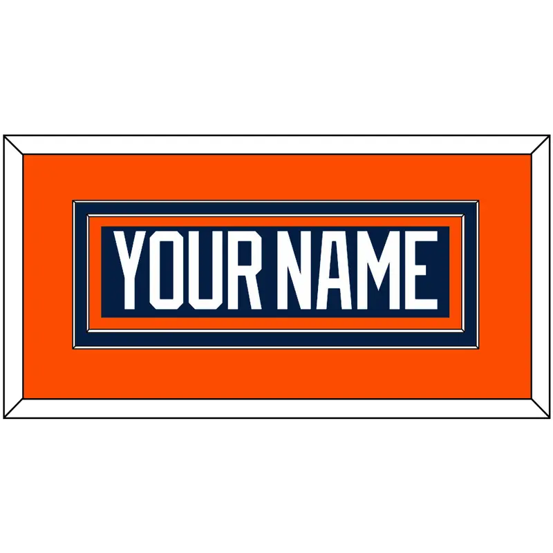 New York Nameplate - Road Blue Jersey (1998-2007) - Double Mat 3