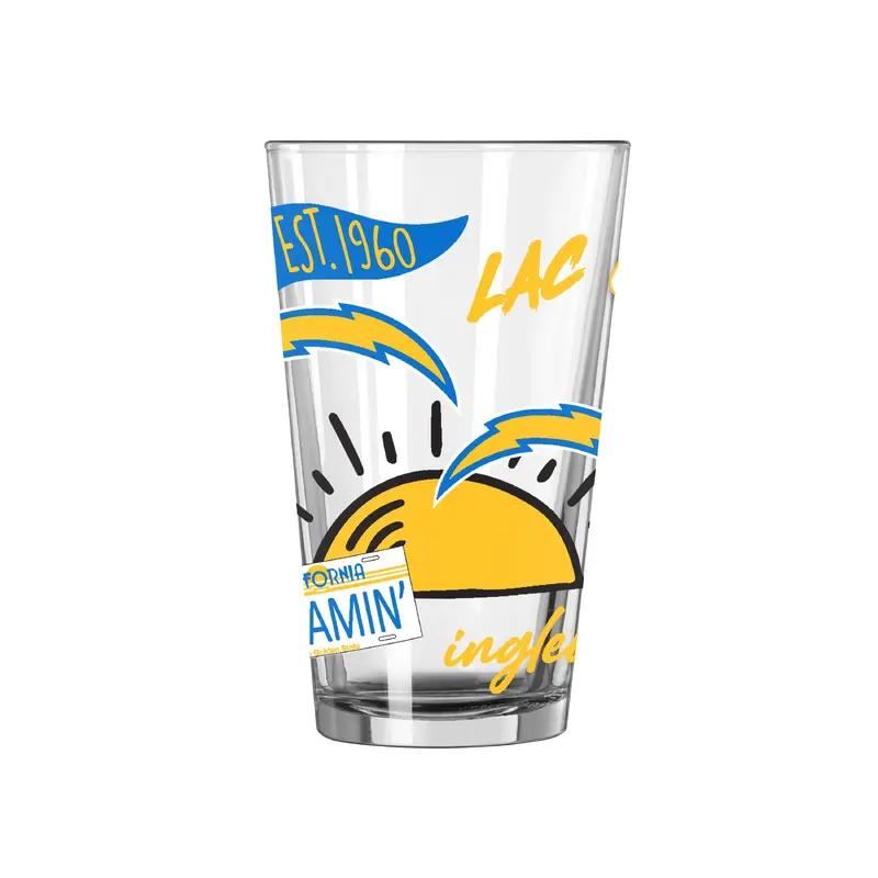 LA Chargers 16oz Native Pint Glass