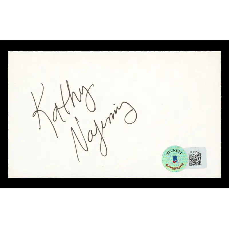 Kathy Najimy Hocus Pocus Authentic Signed 3x5 Index Card BAS #BL96292