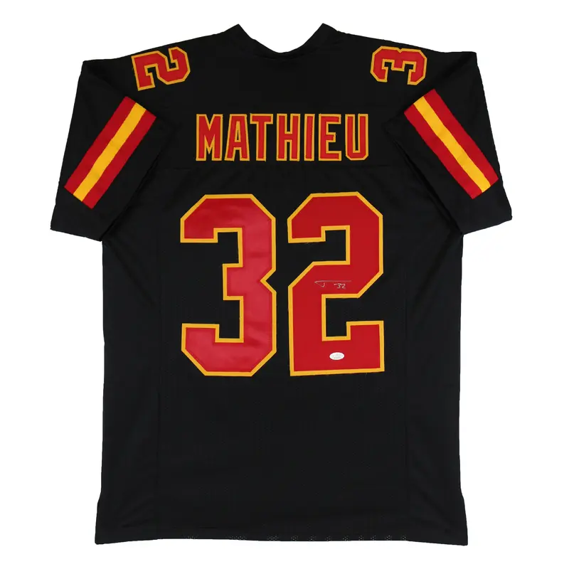 Tyrann Mathieu Authentic Signed Black Pro Style Jersey Autographed BAS Witnessed