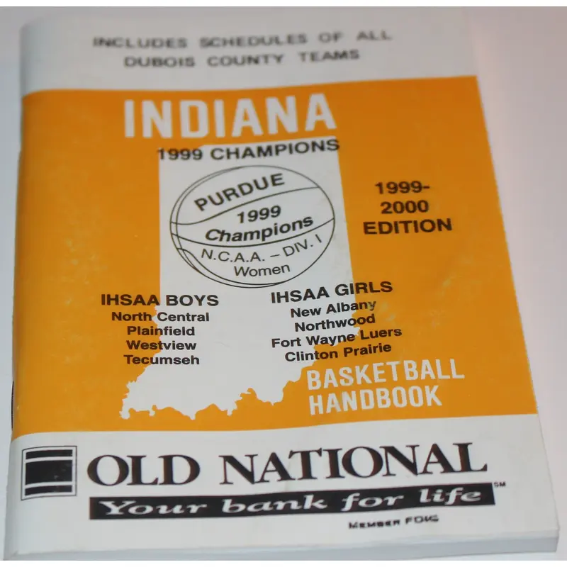 1999-2000 Indiana Basketball Handbook