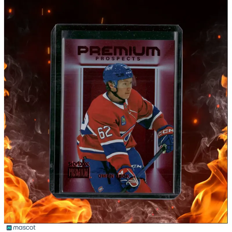 2023-24 SkyBox Metal Universe Owen Beck Premium Prospects Star Rubies Rookie
