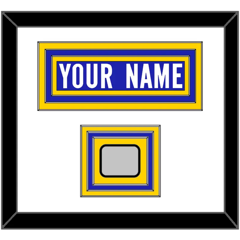 Los Angeles Nameplate & Super Bowl LVI Champions Patch - Home Blue - Triple Mat 1