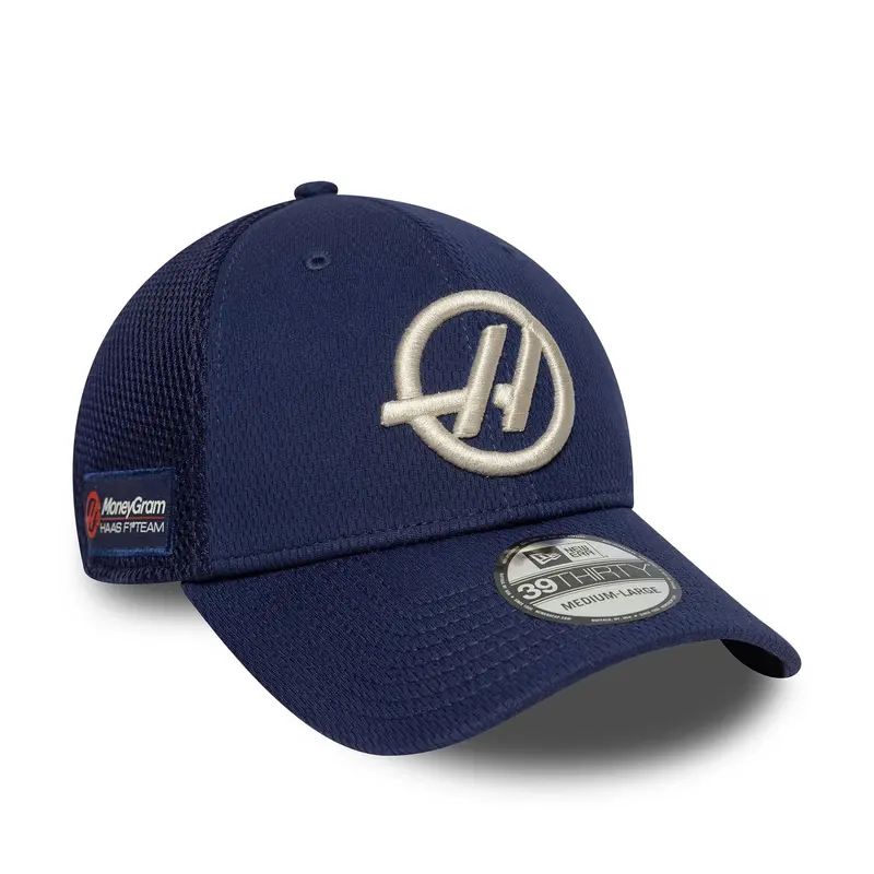 MoneyGram Haas F1 Dashmark Navy 39THIRTY Stretch Fit Cap