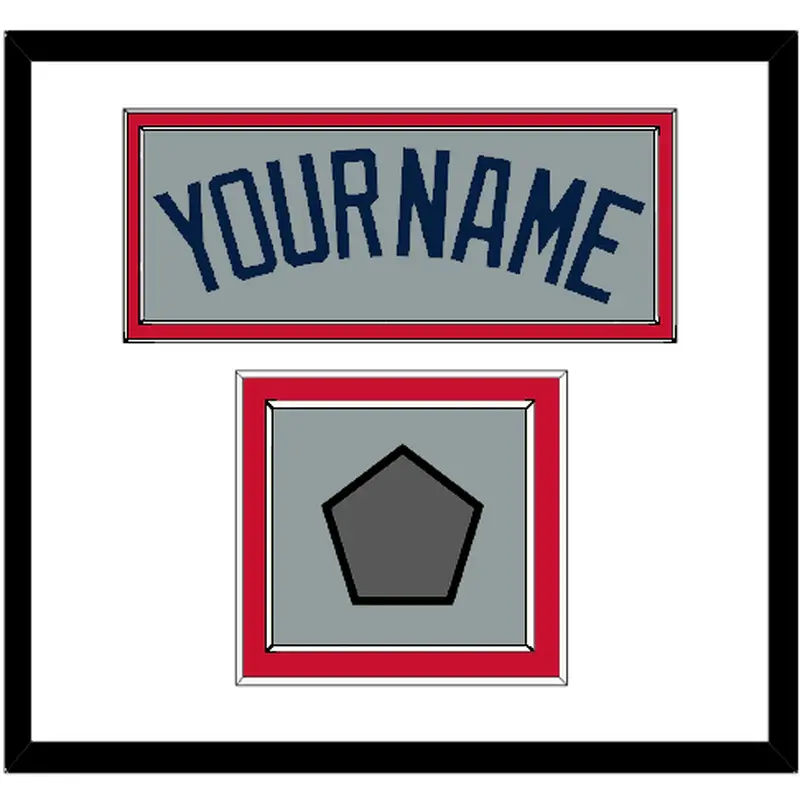 Boston Name & World Series Champions Patch - Road Gray (2009-2013) - Double Mat 1