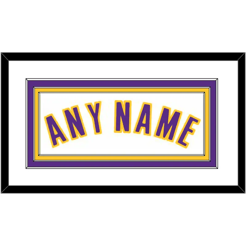 Los Angeles Name - Home White (2002-2018) - Triple Mat 1