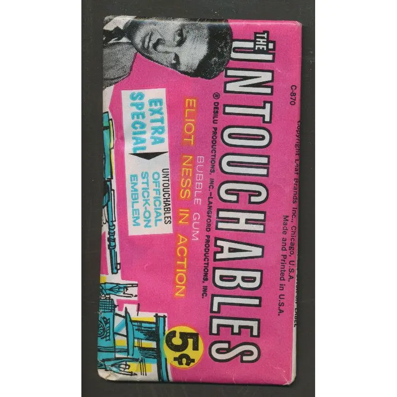 1962 Untouchables Unopened Wax Pack