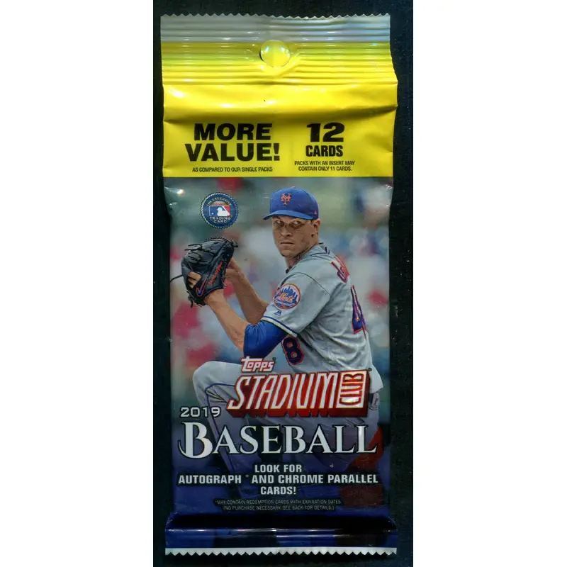 2019 Topps Stadium Club Baseball Unopened Value Hanger Pack (12)