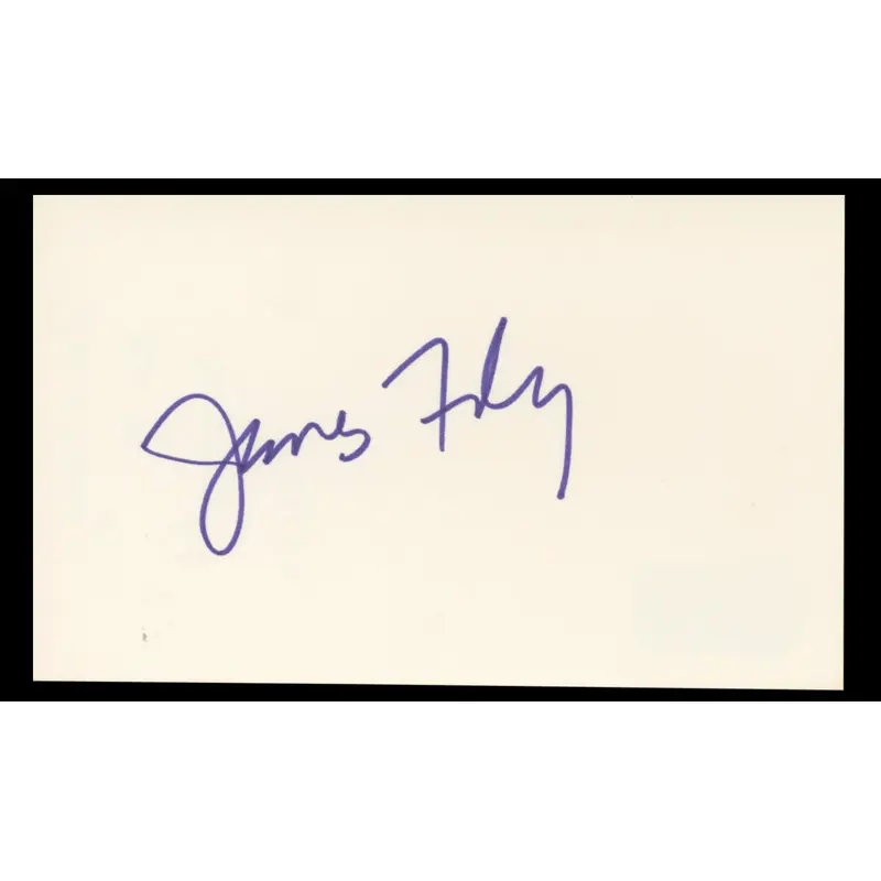 James Foley Authentic Signed 3x5 Index Card Autographed BAS #BT01213