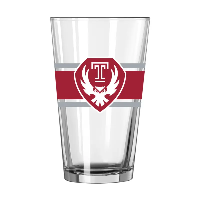 Temple 16oz Stripe Pint Glass