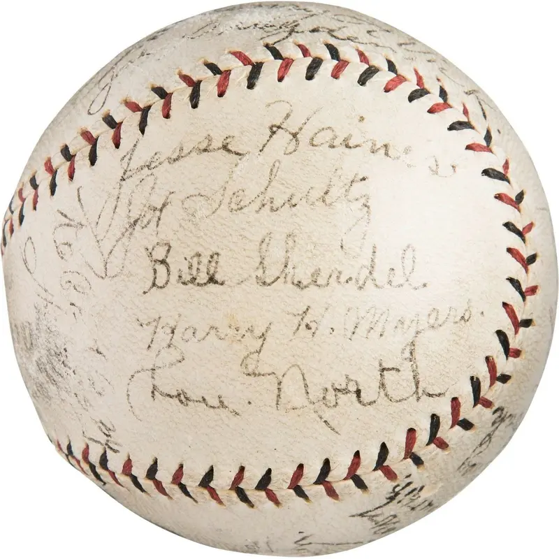 The Finest 1924 St. Louis Cardinals Team Signed Baseball Hornsby Bottomley JSA