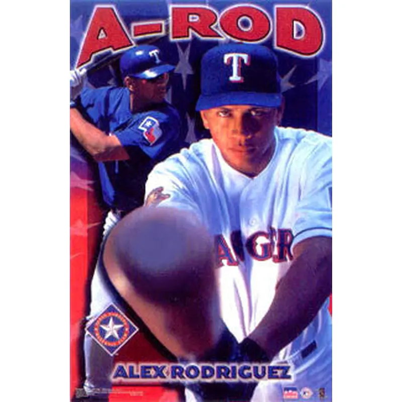 Alex Rodriguez "Power" Texas Rangers Poster - Starline 2001