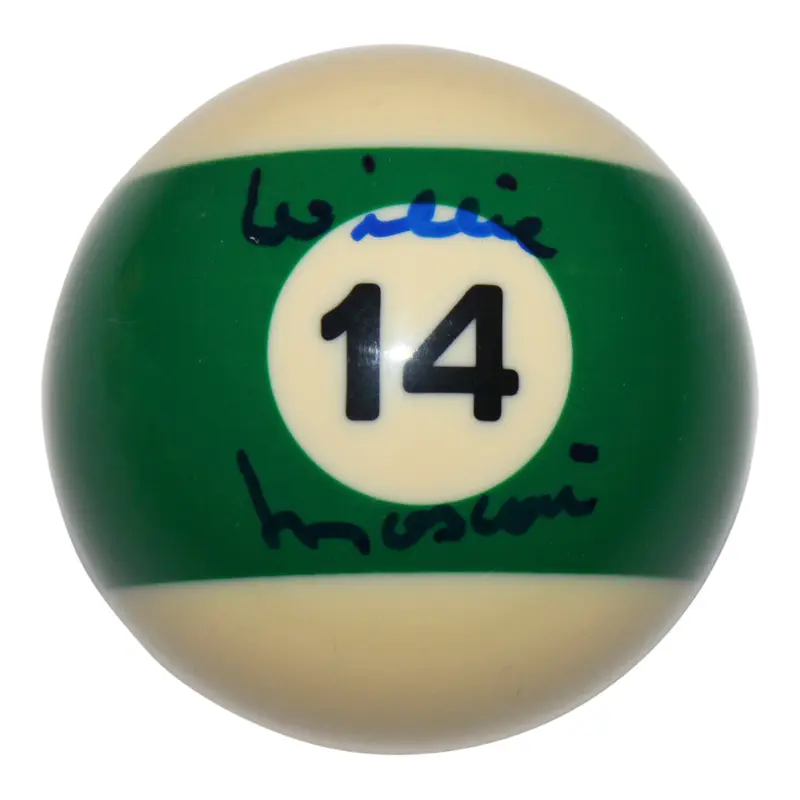 Willie Mosconi Authentic Signed #14 Billiards Ball PSA/DNA #AA82180